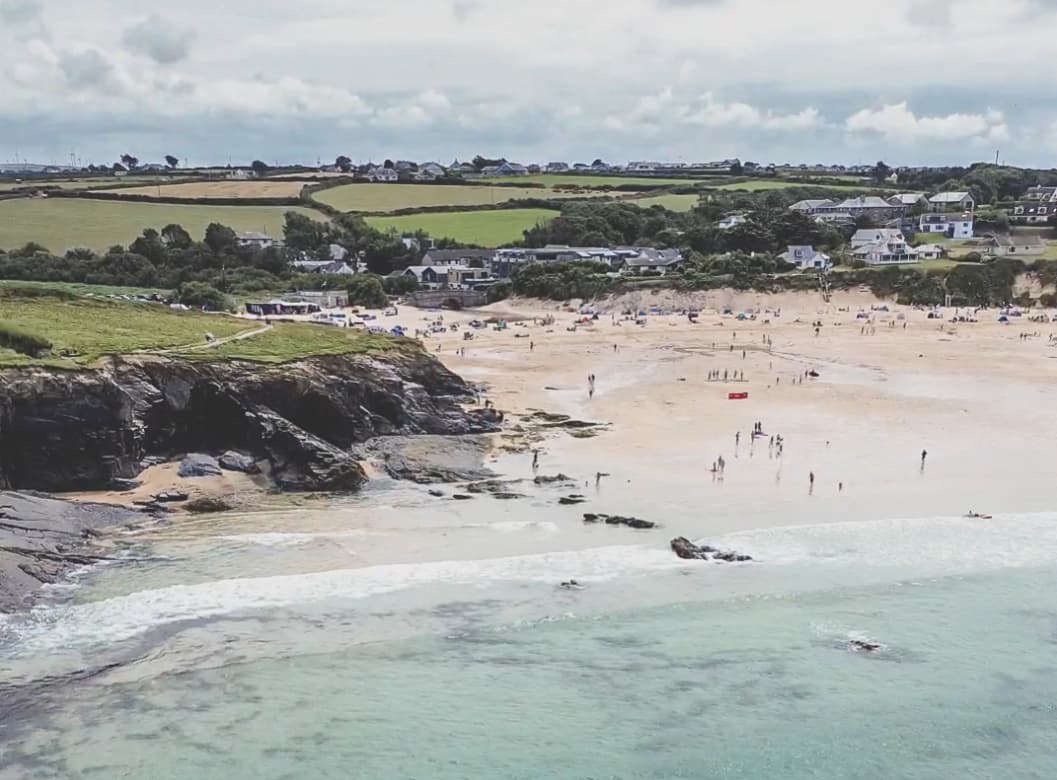 Harlyn Bay in North Cornwall