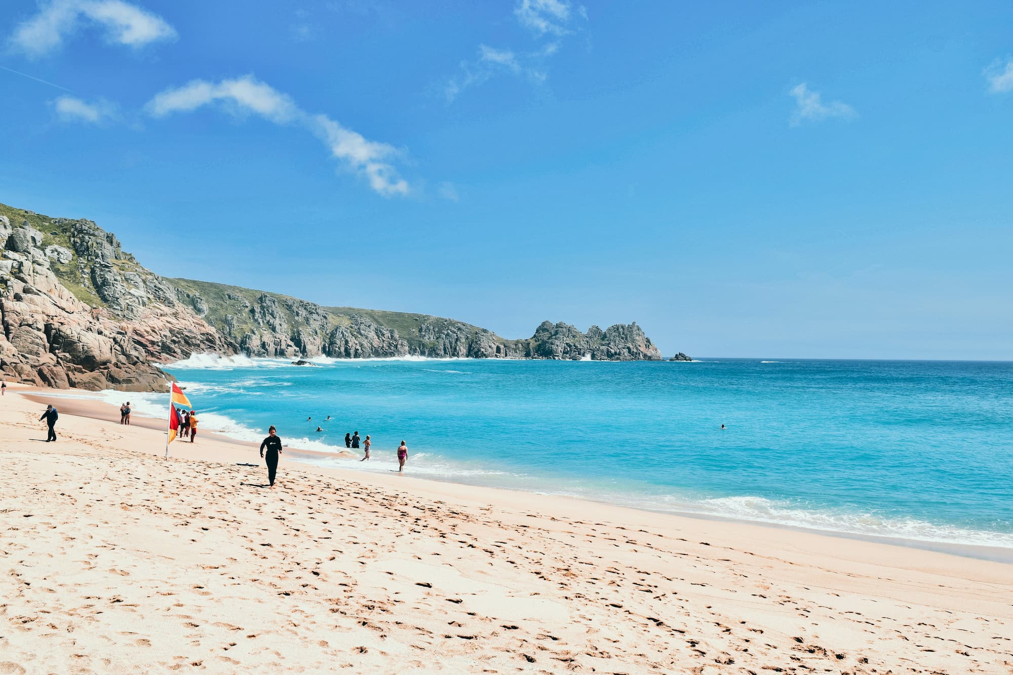 Porthcurno in South Cornwall